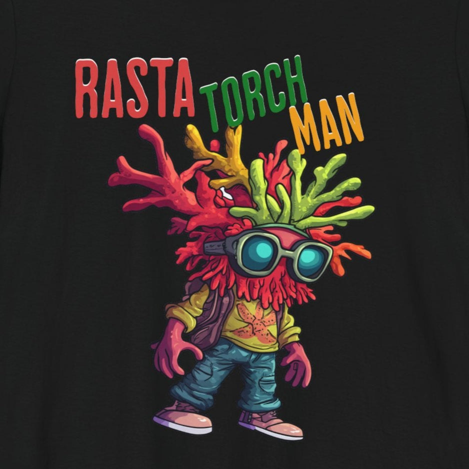 Vibrant Rasta Torch Man