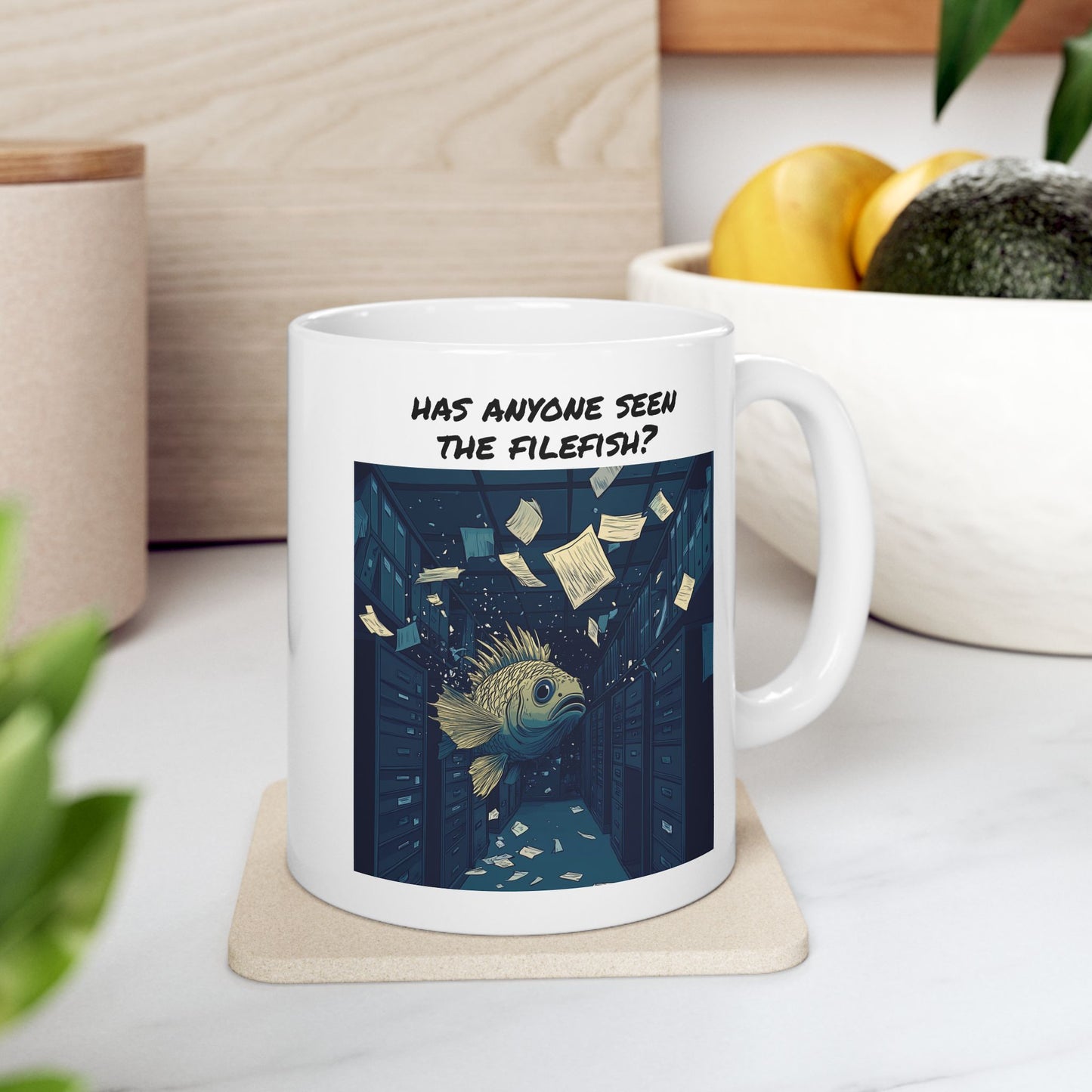 Has Anyone Seen the Filefish? – Office Chaos Mug