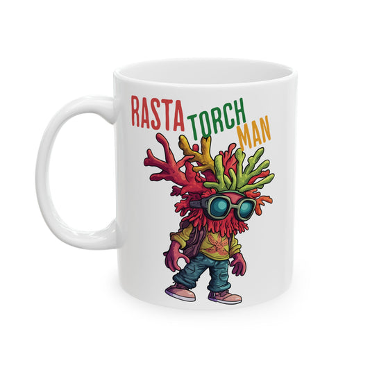 Torch It Up” – Rasta Torch Man Mug (11oz, 15oz)