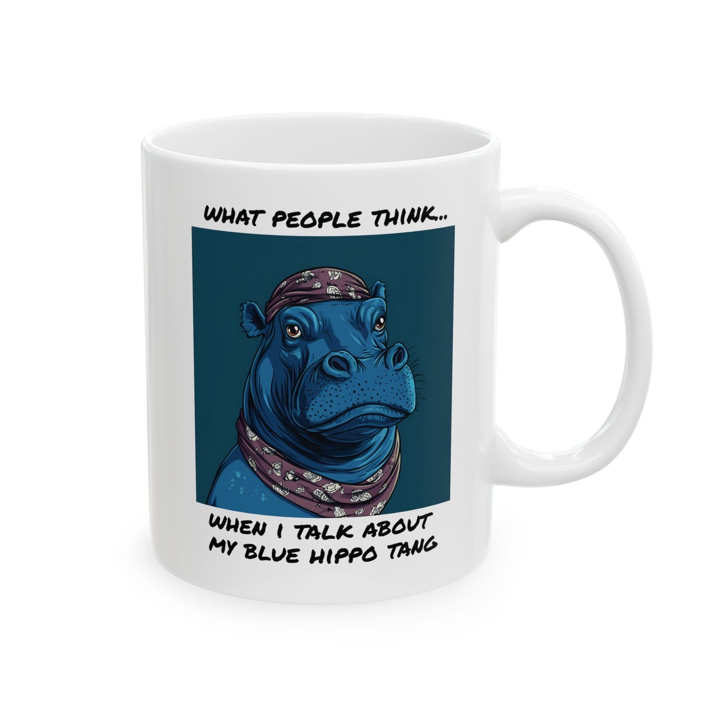 My Blue Hippo Tang Mug